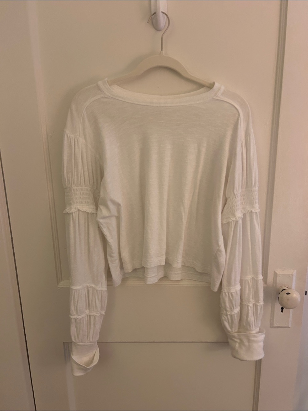 Anthropologie White Long sleeve